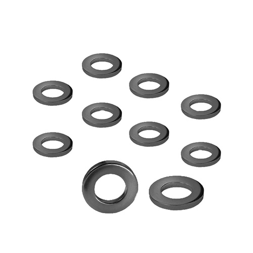 Street Pro Wheel Lug Nut Washers Black , Mag Wheel Lug Nut Washers, 1.055" O.D, Set of 10