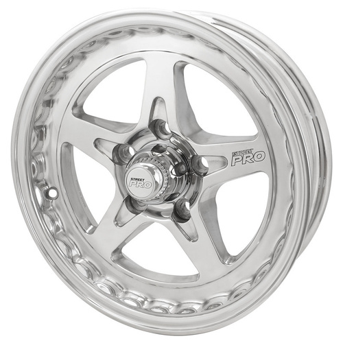 Street Pro ll Convo Pro Wheel Polished 15x4'' For Holden For Chevrolet Bolt Circle 5 x 4.75'' (-13) 2.0'' Back Space