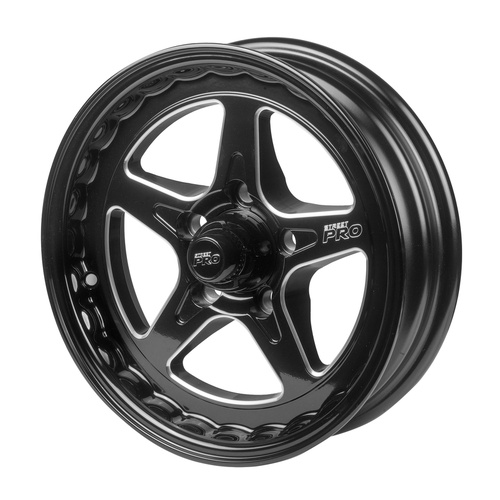 Street Pro ll Convo Pro Wheel Black 15x4'' For Ford Bolt Circle 5 x 4.50'' (-13) 2.0'' Back Space