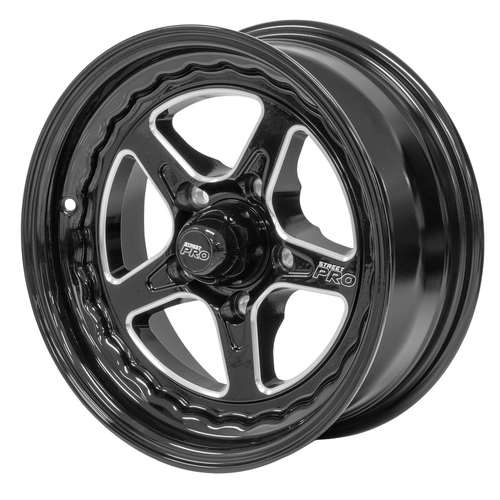 Street Pro ll Convo Pro Wheel Black 15x6' For Ford Bolt Circle 5x 4.50', (0) 3.50' Back Space