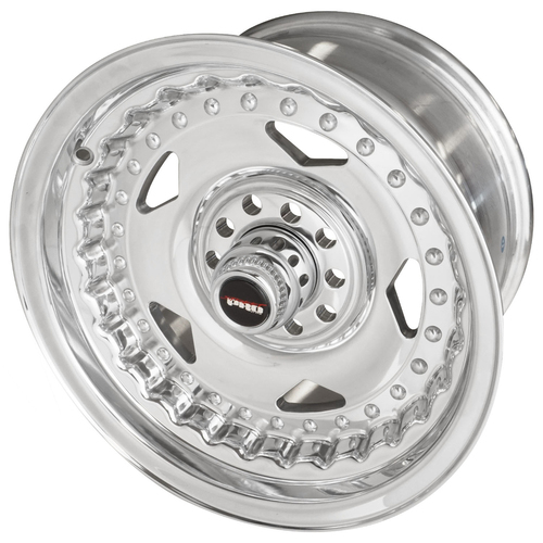 Street Pro Convo Pro Wheel Polished 15x8.5' For Holden For Chevrolet For Ford Dual Bolt Circle (6) 5.0' Back Space