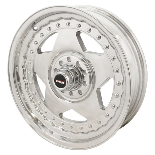 Street Pro Convo Pro Wheel Polished 17x4.5 in. For Holden For Chevrolet For Ford Dual Bolt Circle (-6) 2.50" Back Space