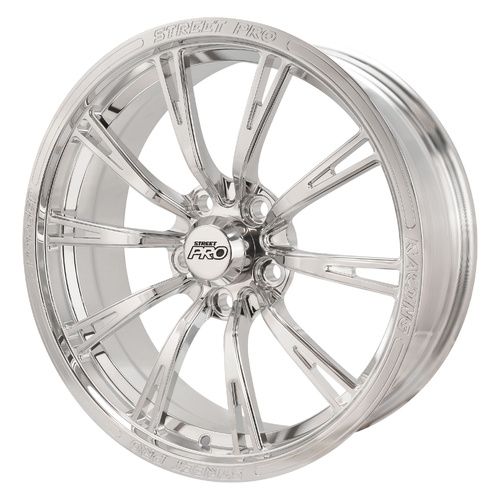 Street Pro 009 Series Forged Wheel, Front 17x6'' / 3.75'' Backspace (+6) / 5x4.75" Bolt Circle Chevrolet, Polished