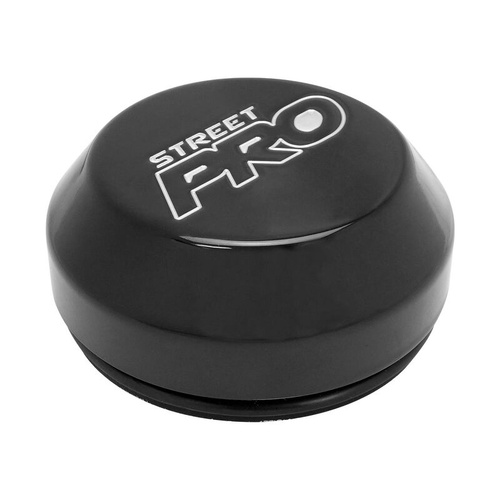 Street Pro Billet Centre Cap, For 009 Rear Wheels, Press In with O-Ring, Black