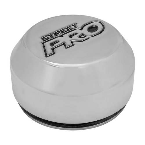 Street Pro Wheels Billet Centre Cap, For 009 Wheels, 34mm Height, Press In with O-Ring, Polished